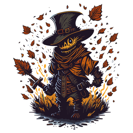 Scarecrow clipart  Illustration