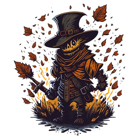 Scarecrow clipart  Illustration