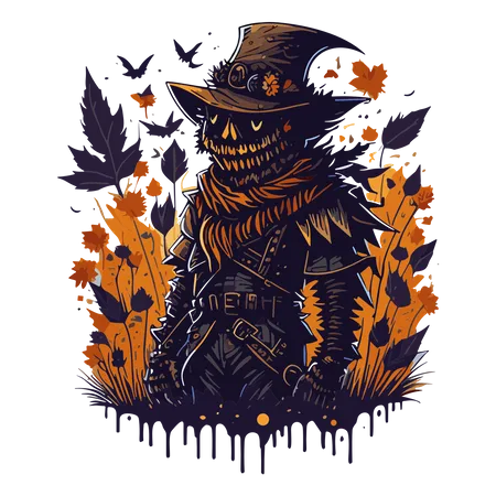 Scarecrow clipart  Illustration