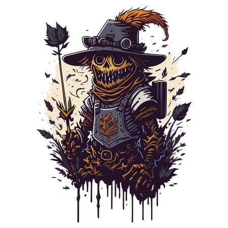 Scarecrow clipart  Illustration