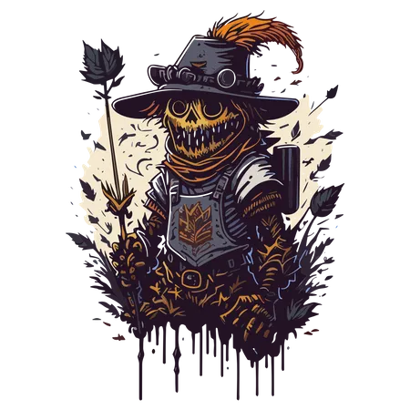 Scarecrow clipart  Illustration