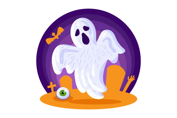 Scary ghost  Illustration