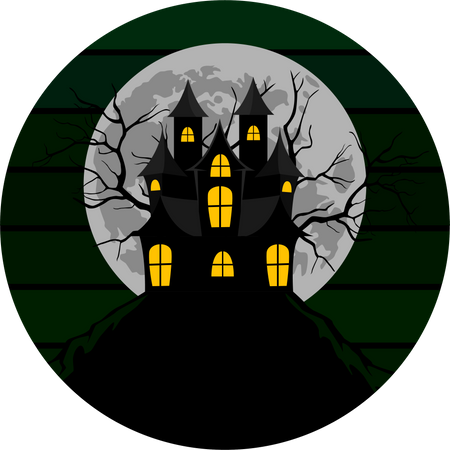 Scary Halloween Night  Illustration