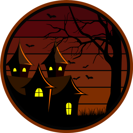 Scary Halloween night  Illustration