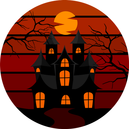 Scary Halloween Night  Illustration