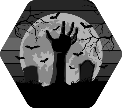 Scary Halloween Night  Illustration