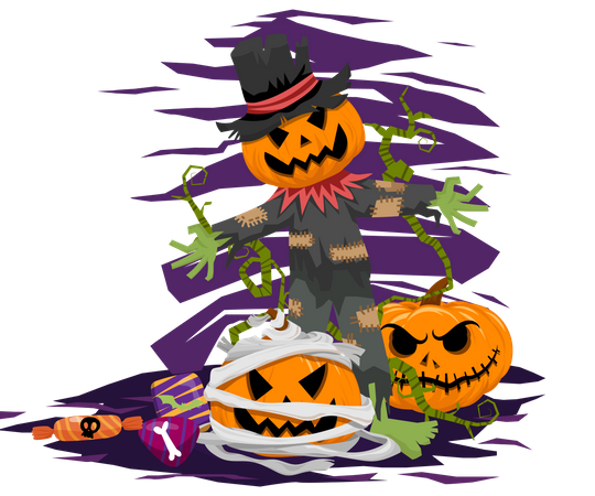 Scary Pumpkin  Illustration