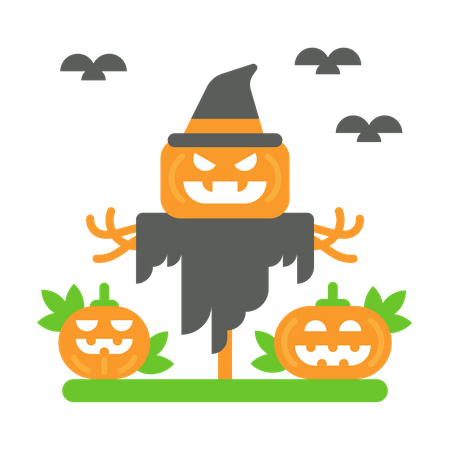 Scary Pumpkin  Illustration