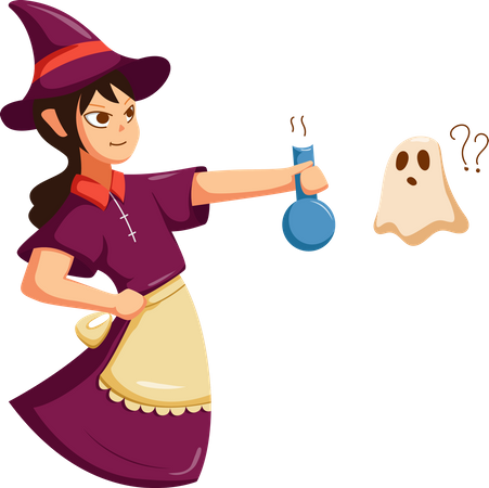 Scary Witch  Illustration