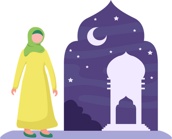 Scène du Ramadan  Illustration