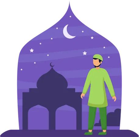 Scène du Ramadan  Illustration