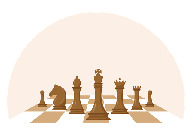 Schachbrettspiel  Illustration