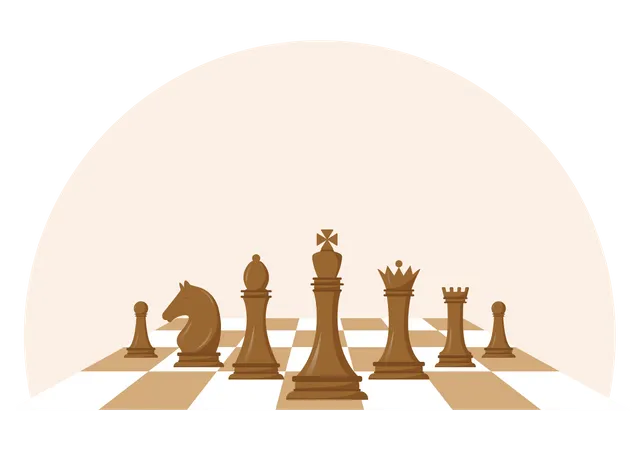 Schachbrettspiel  Illustration