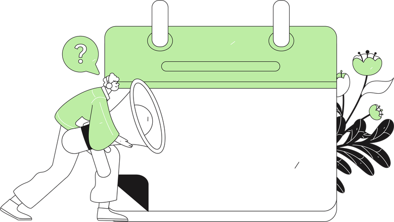 Schedule Announcement  Illustration