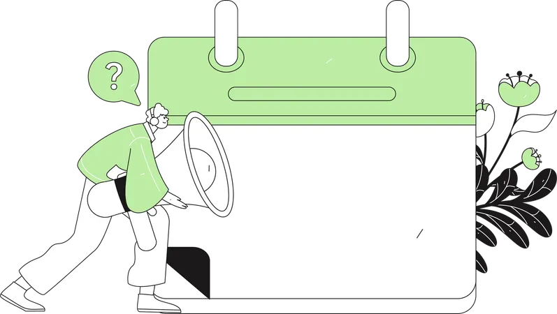 Schedule Announcement  Illustration