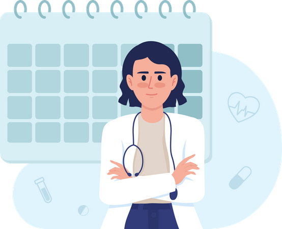 Schedule doctor appointment  Illustration