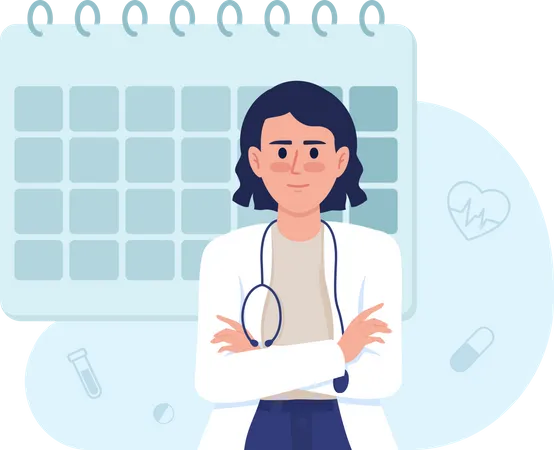 Schedule doctor appointment  Illustration