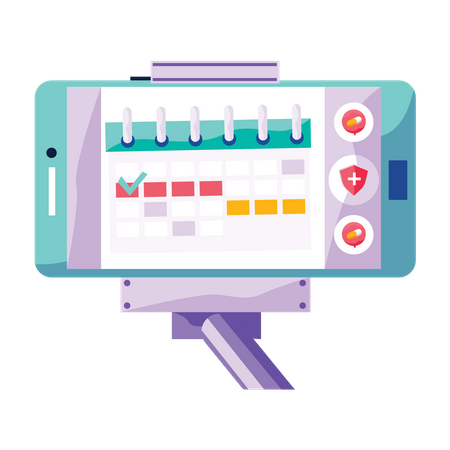 Schedule Management App  Illustration