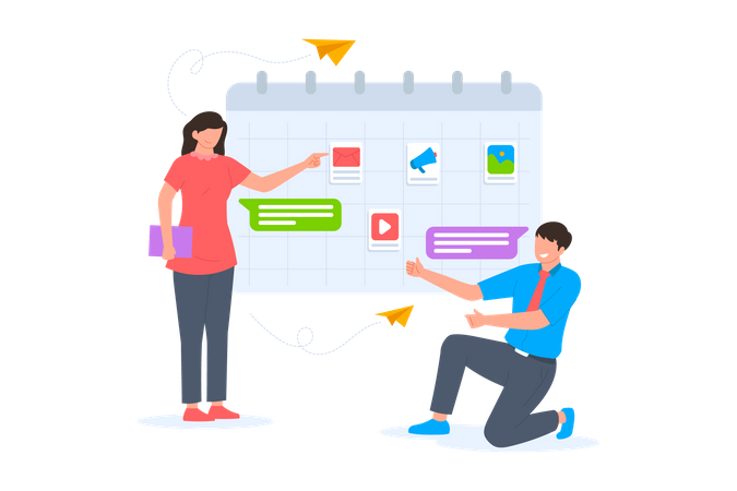 Schedule Management  Illustration