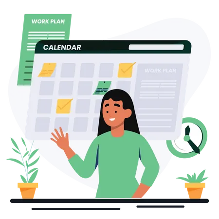 Schedule management  Illustration