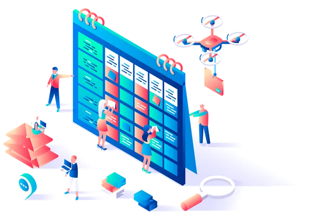 Schedule Management  Illustration