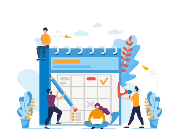 Schedule Management  Illustration