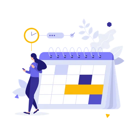 Schedule management  Illustration