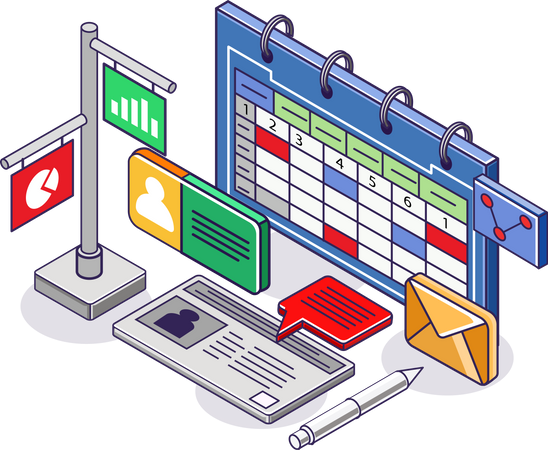 Schedule management  Illustration