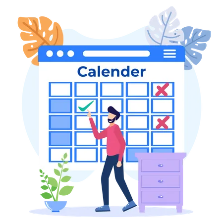 Schedule Planning  Illustration