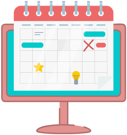 Scheduling app  Illustration