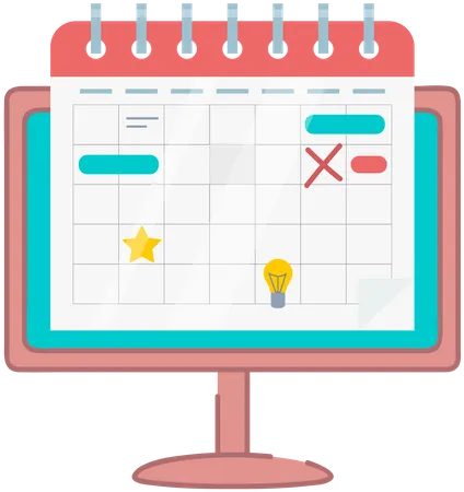 Scheduling app  Illustration