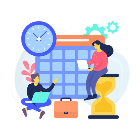 Scheduling Task Management Illustration