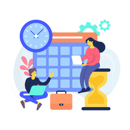 Scheduling Task Management  Illustration