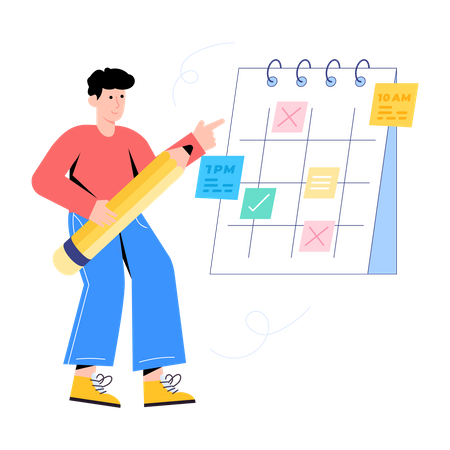 Scheduling Timetable  Illustration