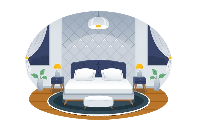 Schlafzimmer  Illustration