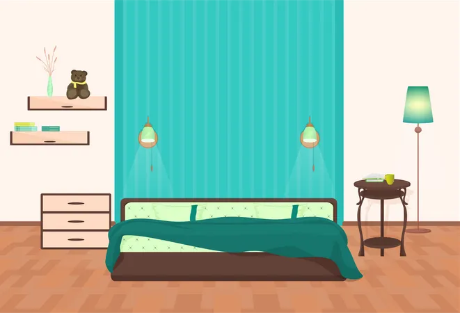 Schlafzimmer  Illustration