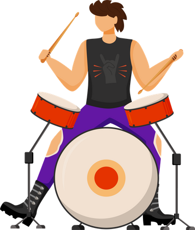 Schlagzeuger  Illustration
