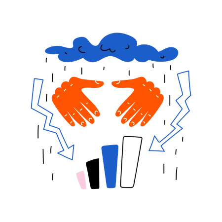 Schwache Leistung  Illustration