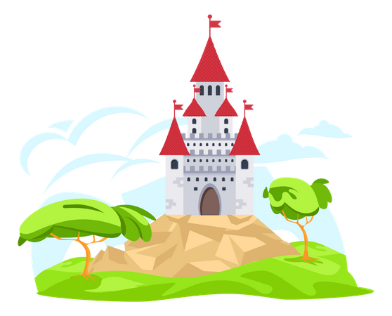Schloss landschaft  Illustration
