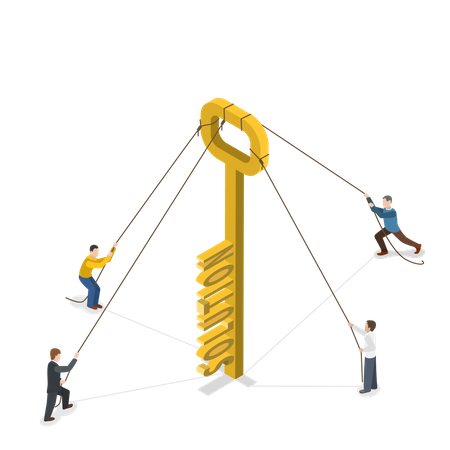 Schlüssellösung  Illustration