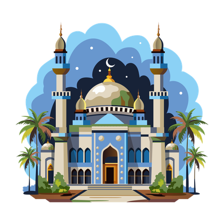 Schöne Moschee  Illustration