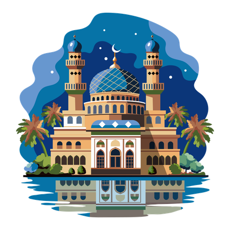 Schöne Moschee  Illustration