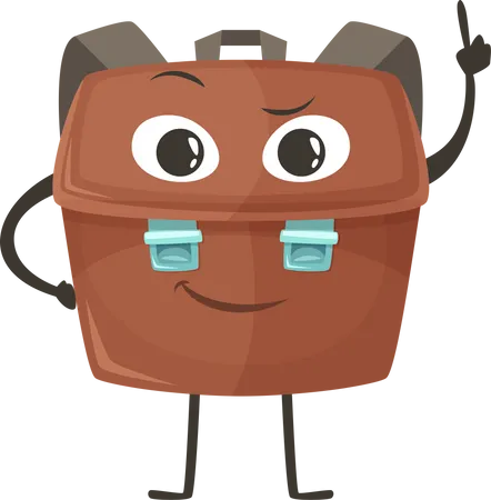 School Bag  Illustration