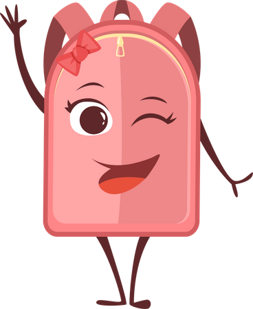 School Bag  Illustration