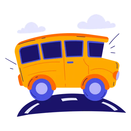 School Bus  Illustration