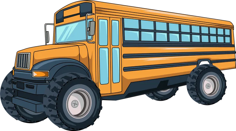 School bus  Illustration