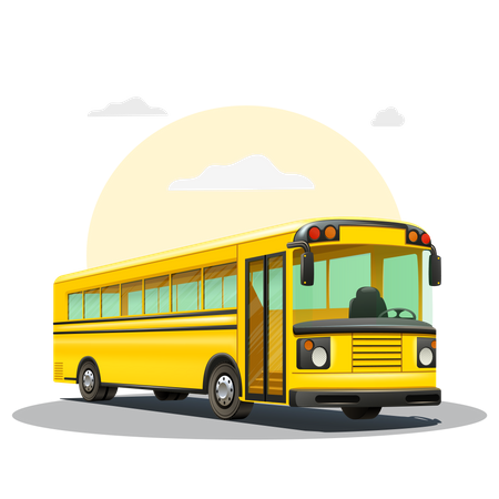 School Bus  Illustration