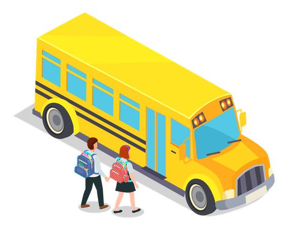 School bus  イラスト