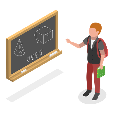 School child daily routine  Illustration