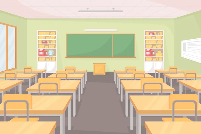 School classroom Illustration